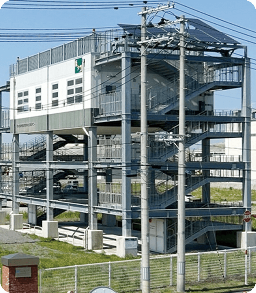 西浜町津波避難タワー見学