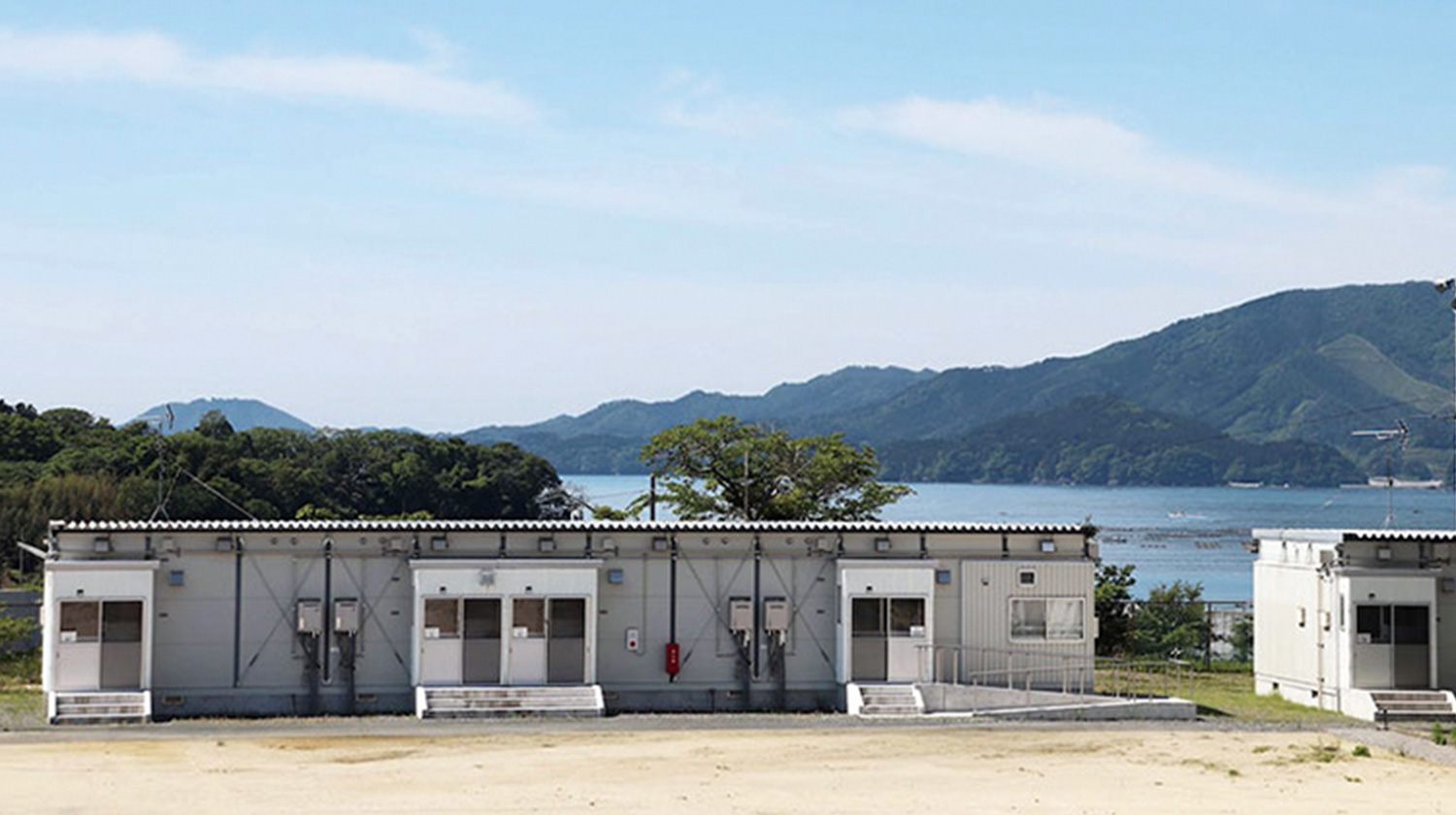 当時そのままに再現されたプレハブの建物