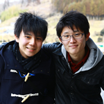 名取市高館 佐々木翼さん(18) 名取市増田 沼田航さん(18)